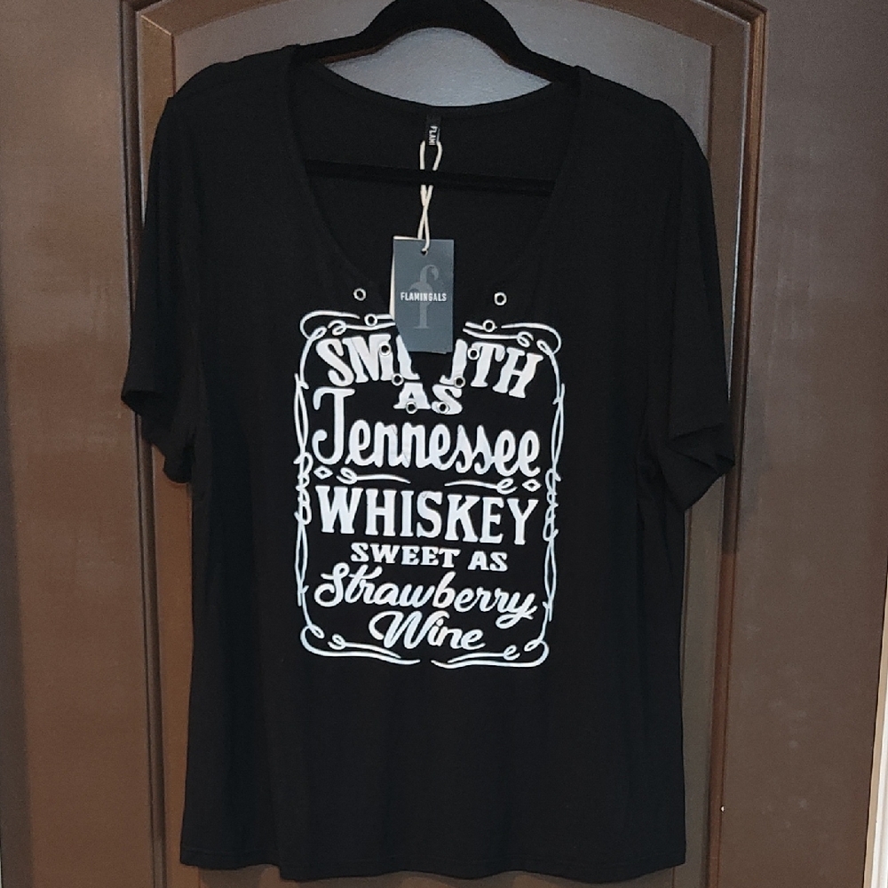 Flamingals Tennessee Whiskey T-Shirt 2XL BNWT - Picture 2 of 3